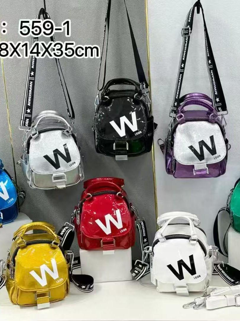 

2025 Spring/Summer Women s Versatile Crossbody Bag with Wide Strap and Letter Design.