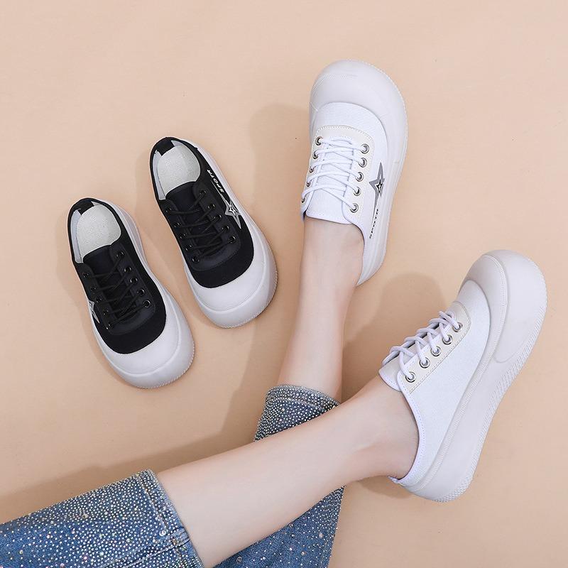 Muffin shoes women's little white shoes spring and autumn new thick-soled heightening casual sports board shoes fashion versatile casual shoes