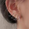 Mariasz Minimalist 6/8/10mm Classic Tiny CZ Irregular Wave Hoop Earrings Stackable Gold Earrings for Women Huggie Jewelry