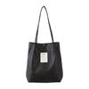 [Giselle] Tote Bag A4 Large Capacity Free Standing Large Shoulder Bag Business Gusset PC Storage Lightweight Commuting To School with Tag Beautiful