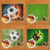 Fußballfeld Druck Platzset für Esstisch Leinen Tischgeschirr Matte Kaffeetassenuntersetzer Esstischmatten Küchenzubehör