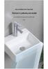 Compact Wall-Mounted Ceramic Washbasin, White, for Bathroom/Balcony