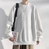 Poperdision Long Sleeve Loose Plus Size Stylish Crew Popular Solid Comfortable Cut and Winter Men's Hoodie, Fall/Winter Sweatshirt, Fit, T-Shirt,