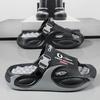 Summer Casual Men's and Women's Same Style Slippers, Thick Soled Massage, Lightweight and Breathable with One Foot, Outdoor Activity Slippers