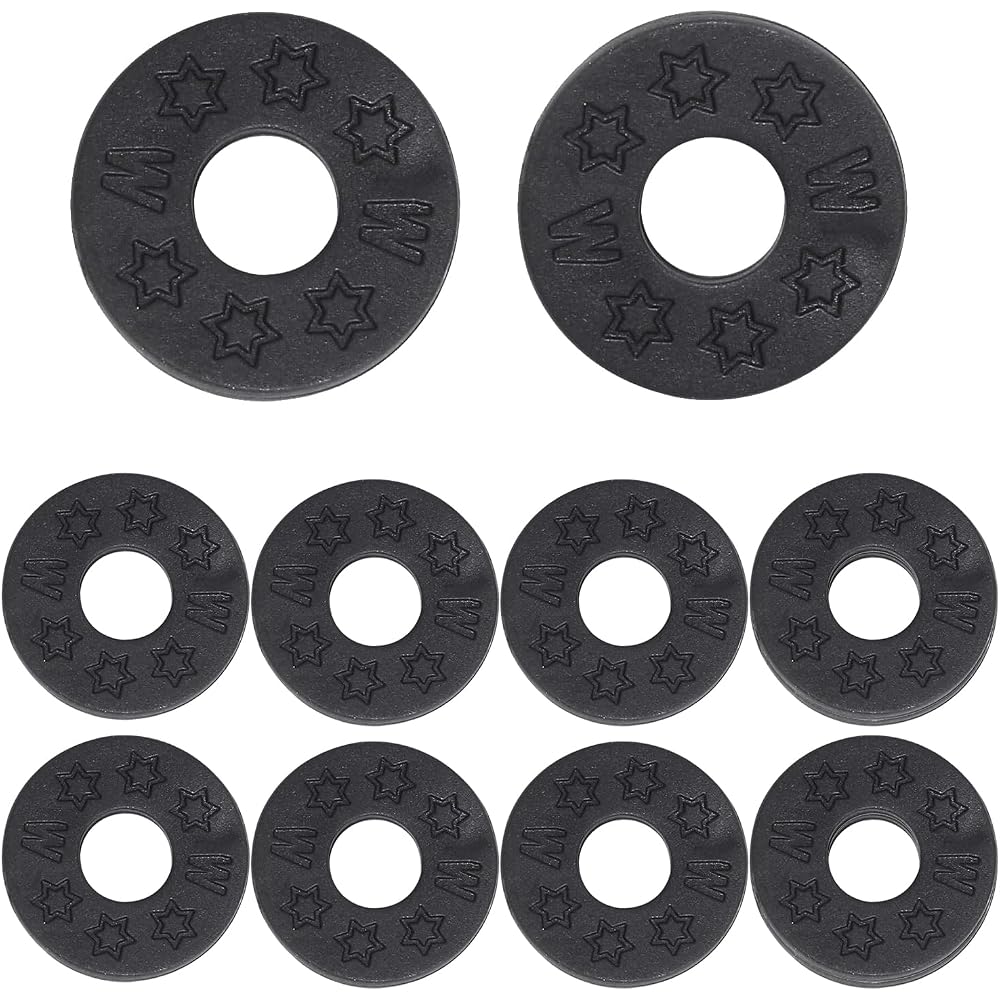 Stoooduo Guitar Strap Locks Set of 10 Silicone Guitar Strap Stop Straps Lock Pins Strap Pins Musi...