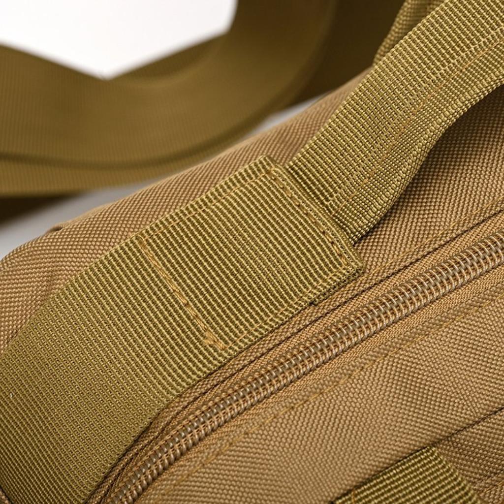Crossbody Bag Unisex Nylon Multi Pocket Adjustable Strap Outdoor Fishing Travel