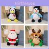 Christmas Santa Claus Plush Toy Cute Reindeer Stuffed Animal Holiday Gift 21cm