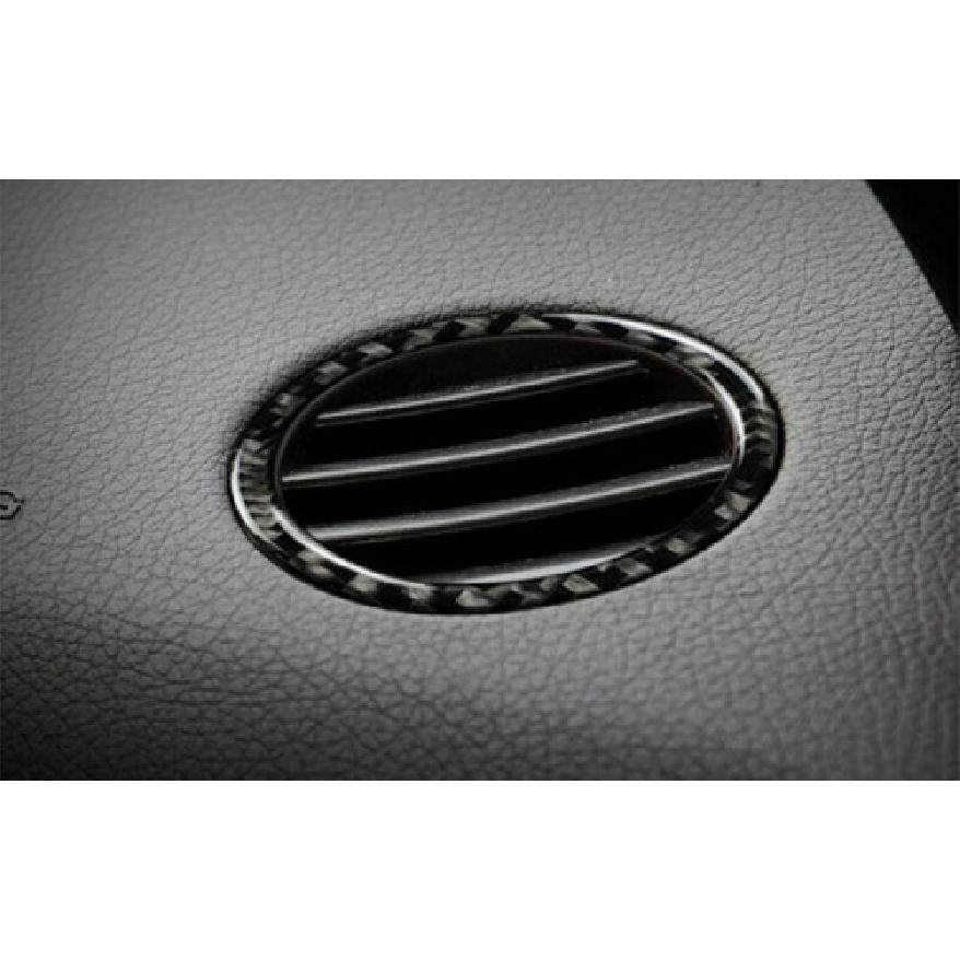 Real Carbon Fiber Cover Trim Dashboard Side Outlet Vent For Benz GLE GLS 2016-19