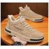 Men's Fleece Lined Work Safety Shoes, New Autumn Winter Warm Cotton Shoes, Wear-resistant Casual Work Skate Shoes