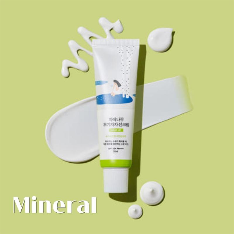 

ROUND LAB Увлажняющий солнцезащитный крем с березой SPF50+ PA++++ 50 мл / 1,69 жидк. унц. – 3 типа: Увлажняющий, Выравнивающий тон, Минеральный Mineral 50ml