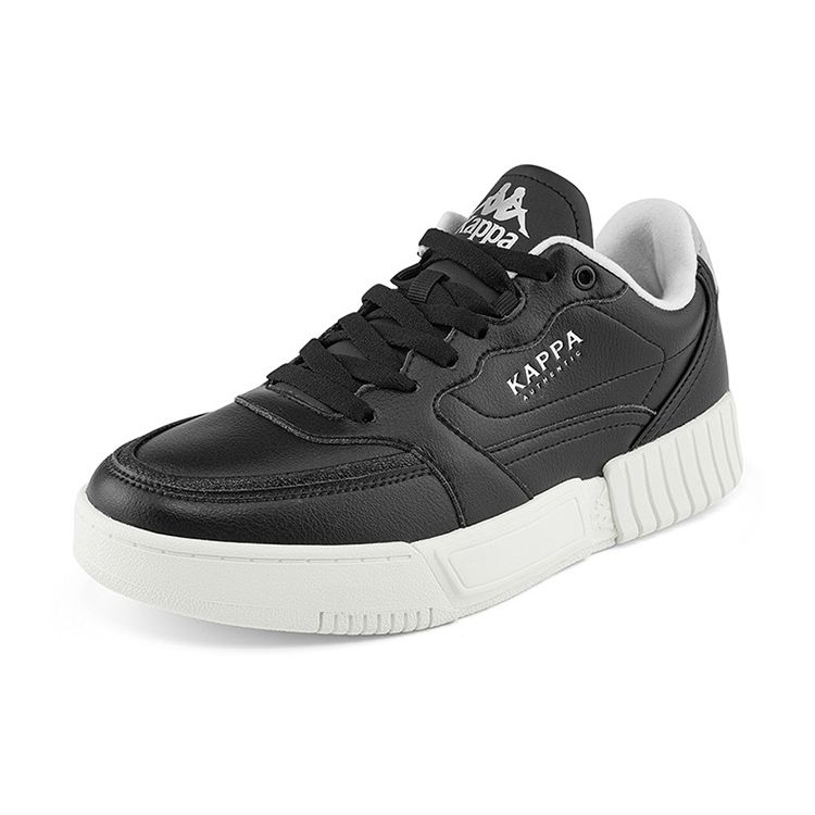 Kappa Casual Leather Low-Top Skate Shoes Unisex Sneakers Black K0AZ5CC35-990