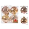 Stylish Ball Ornaments for Christmas Tree Decor 4PCS 10cm for Party