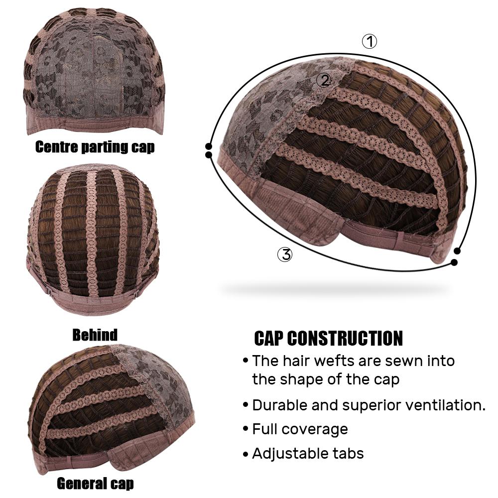 Blonde Body Wave Synthetic Wig for Woman Brown Ombre Blonde Long Curly Hair Cosplay Lolita Party Natural Heat Resistant Wigs