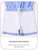 2025 Girls' Conservative Two-Piece Swimsuit: Fresh Waist-Slimming Short Skirt & Short-Sleeve Design