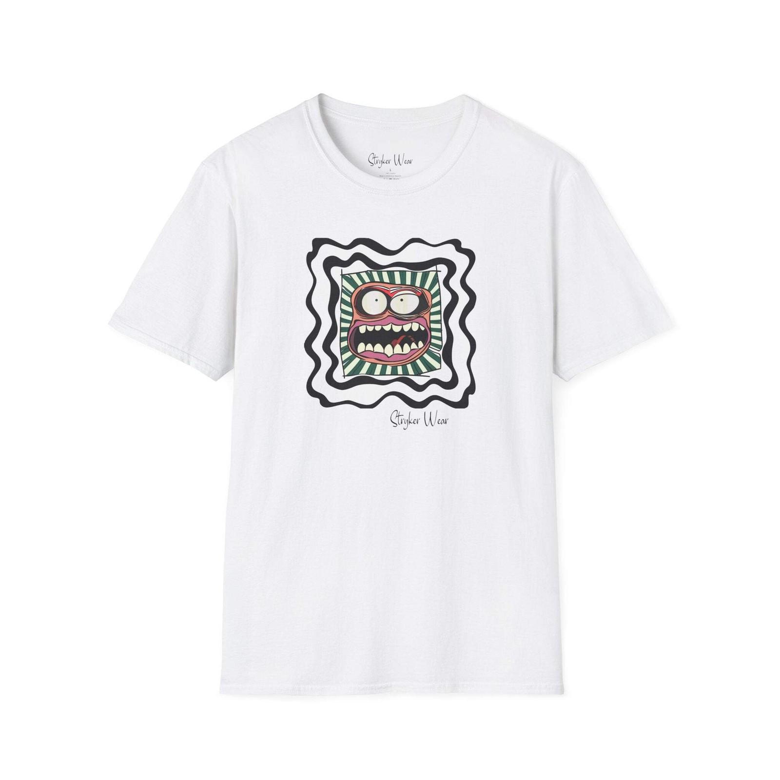 Funky Face Pop Art 2 | Unisex Softstyle T-Shirt S разноцветный