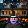 Halloween Pumpkin Inflatable Model 2.3m, Spider With Witch Hat, Halloween Decoration Inflatable Model