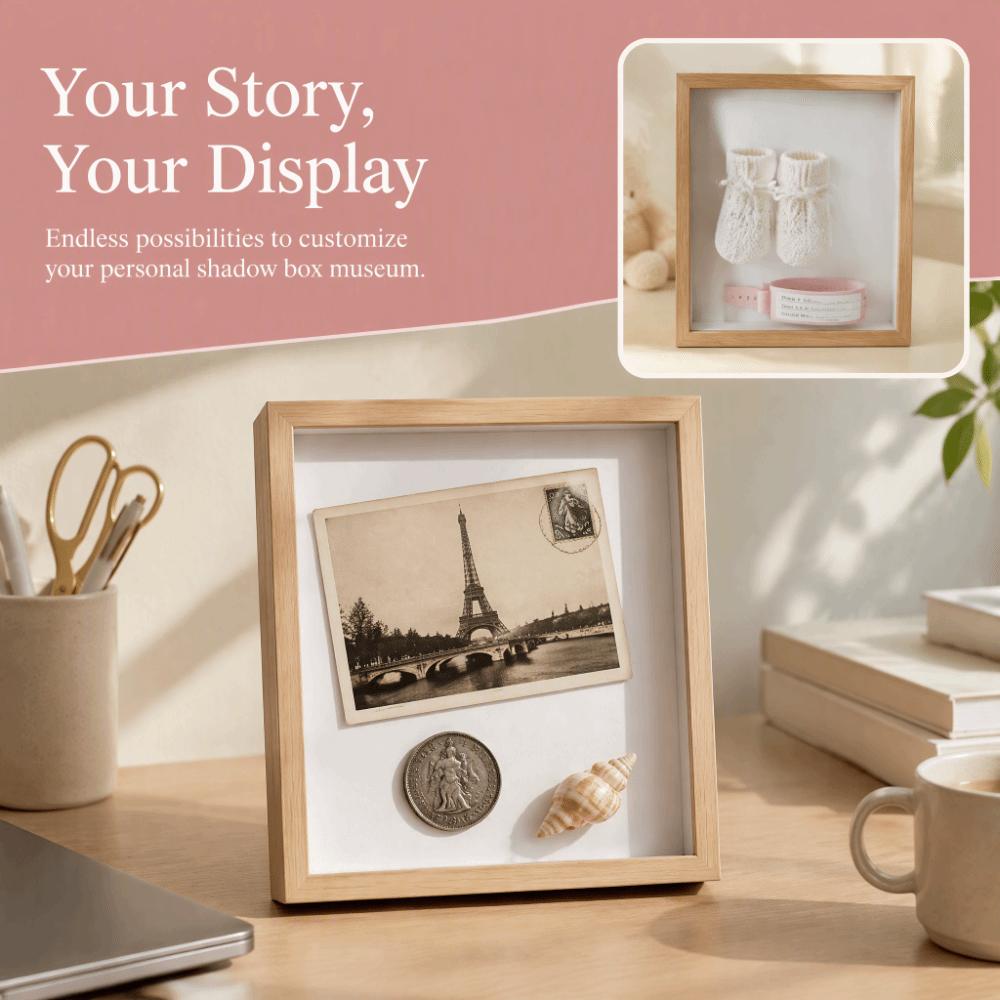 Density Board & Acrylic Shadow Box Frame HD Glass Framed Picture Frame Flower Pressing