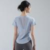Yoga Clothes Women's Pilates Training Clothes Summer Thin Loose Quick-drying Running Sports Fitness Tops Breathable Mesh