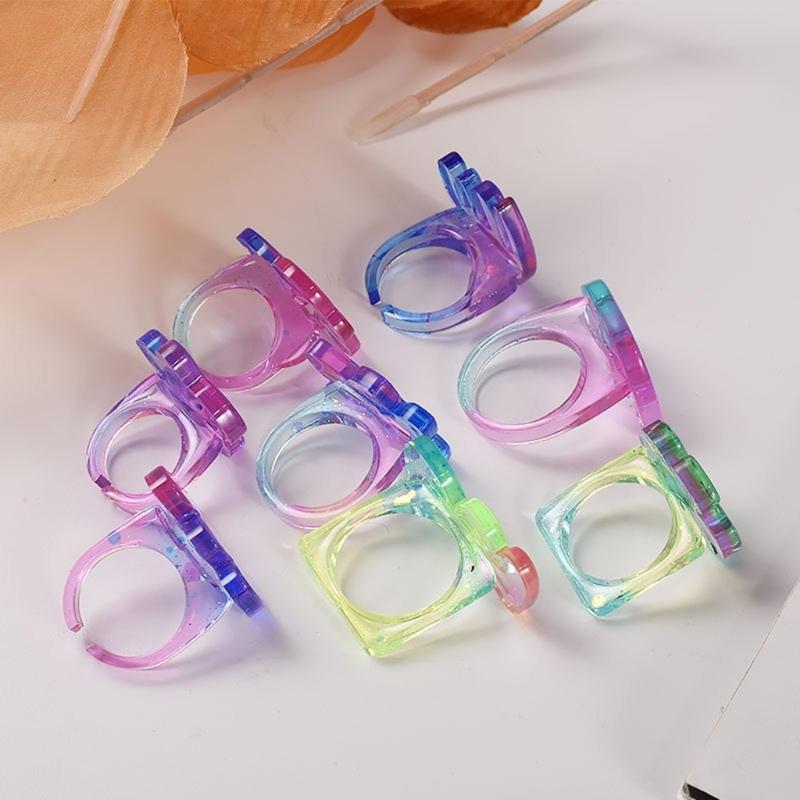 Irregular Flower Ring Silicone Molds Epoxy Resin Castin Molds for DIY Craft Projects, Rings Jewelry Making Nonstick