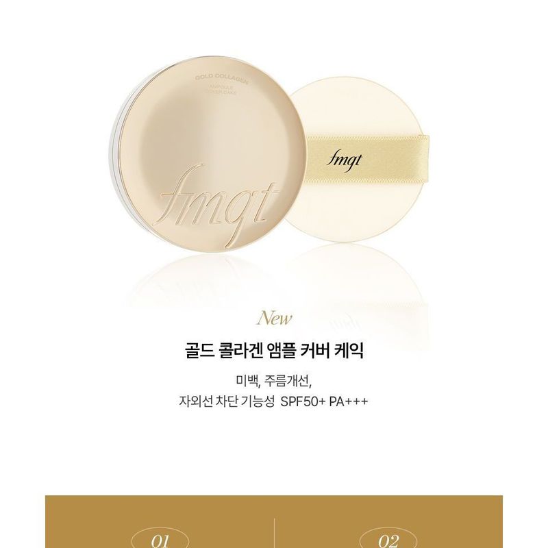 The Face Shop Fmgt Gold Collagen Ampoule Cover Cake - 2 Colors
