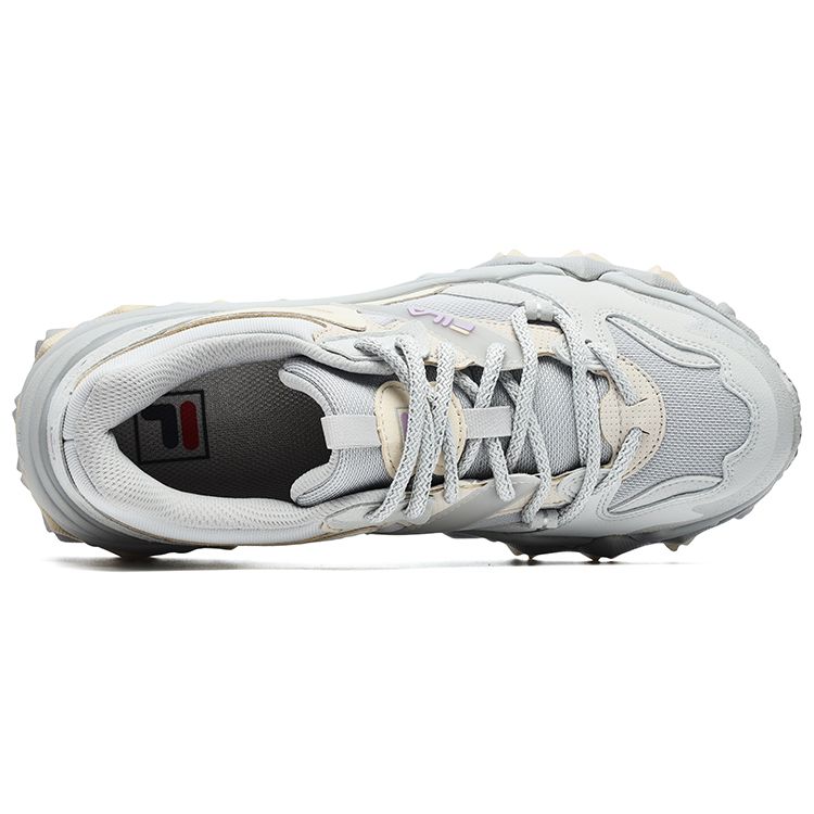 Fila Oakmont 2 Fabric Synthetic Leather TPU Trendy Outdoor Retro Sports Low-Top Lifestyle Casual Shoes Women Sneaker Gray F12W242113FAV