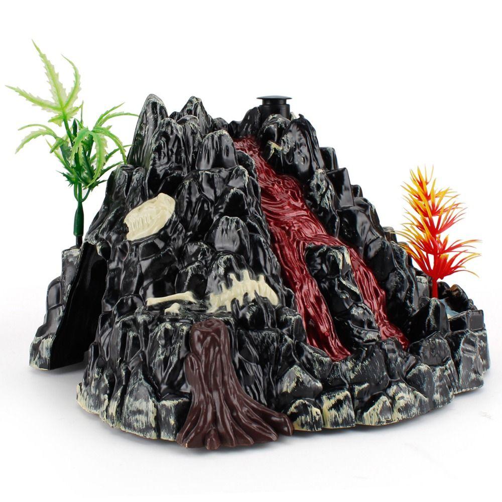 PVC Dinosaur Simulation Volcano Safety Material Volcano Simulation Scene Figure  Experiment Action