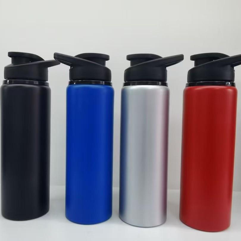 304 Stainless Steel Wide Mouth Sports Bottle - Single-layer, Portable Outdoor Water Cup for Cycling