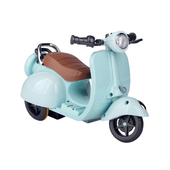 Panenka Skútr Hračka se Světlem a Hudbou Roztomilá Mini Motorka pro Doplňky La Bubu Interaktivní Stolní Dekorace pro Sběratele Panenek