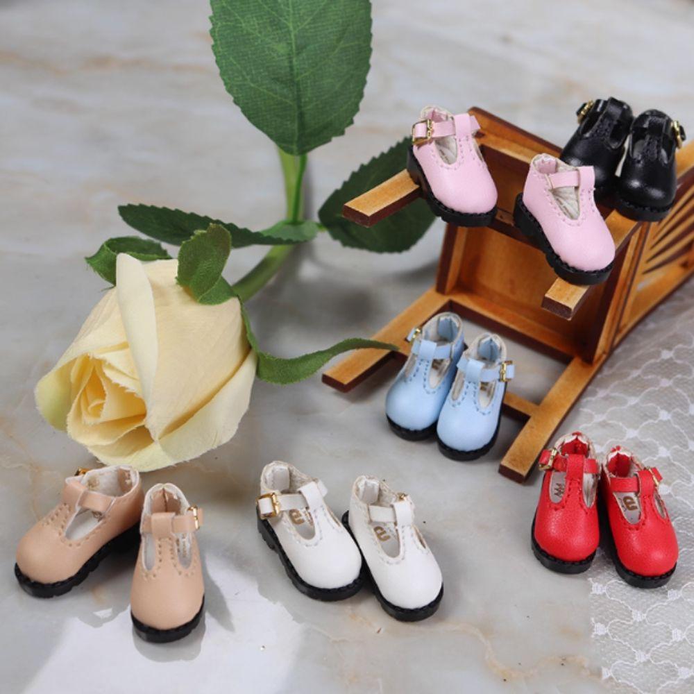 Pretend Play OB22 OB24 Shoes Dress Up Doll Leather Shoes For Blyth Doll Shoes  Doll Accessories