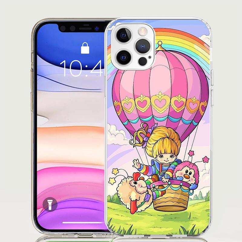 R-Rainbow Cute Brite Phone Case for Apple iPhone 17 Air 16 15 Plus 14 + 13 Mini 12 11 Pro Max 7 8 SE 16Max Soft Shell Cover Coqu