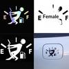 Fuel Tank Cap Sticker Tearable Waterproof Funny Sticker Personalized Reflective Car Sticker