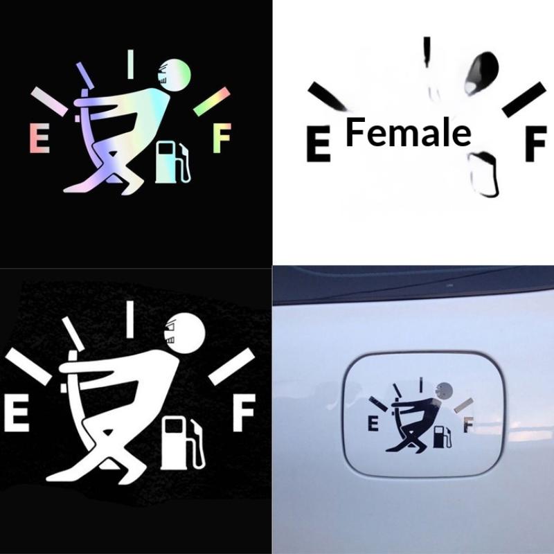 Fuel Tank Cap Sticker Tearable Waterproof Funny Sticker Personalized Reflective Car Sticker