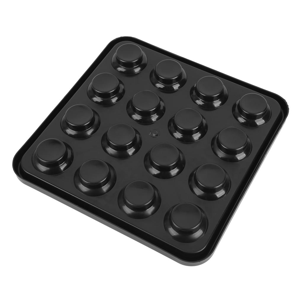 Billiards Tray Thickened Plastic 16 Holes Wear Resistant Shake Proof Billiard Ball Tray