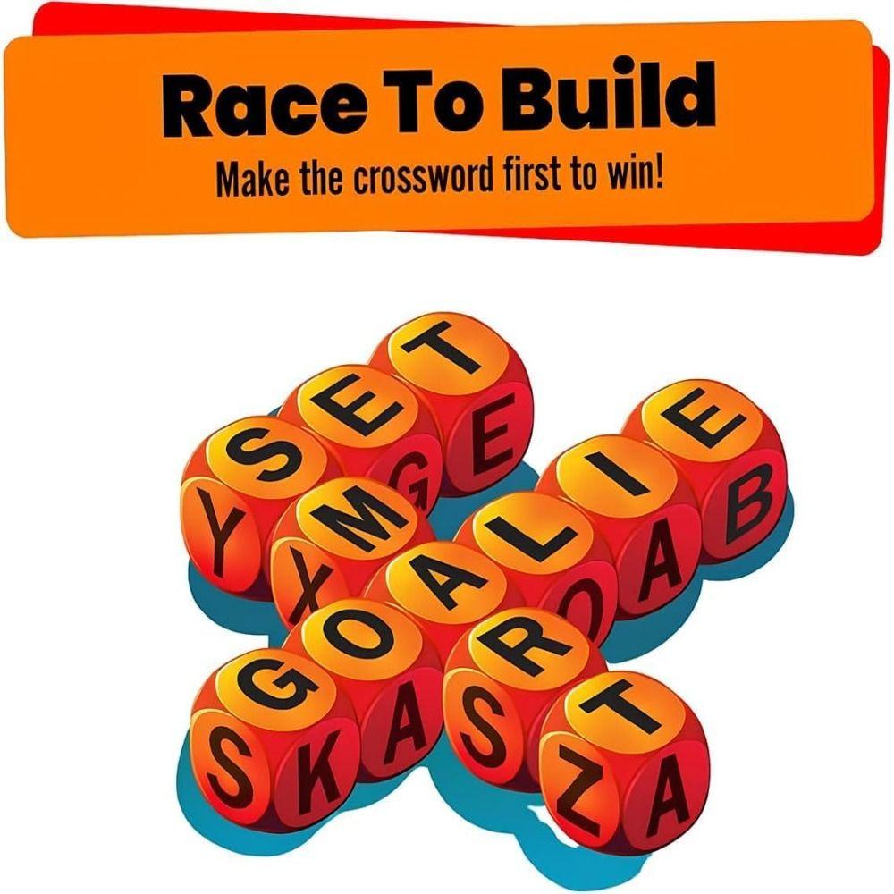 Fast-Paced Scrambled Dice Word Game Brain Exercise Party Game  for Family & Friends