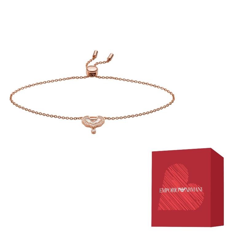 Emporio Armani Minimalist Luxury Fashion Versatile Bracelet Women bracelet Rose-Gold Silver EG3554221