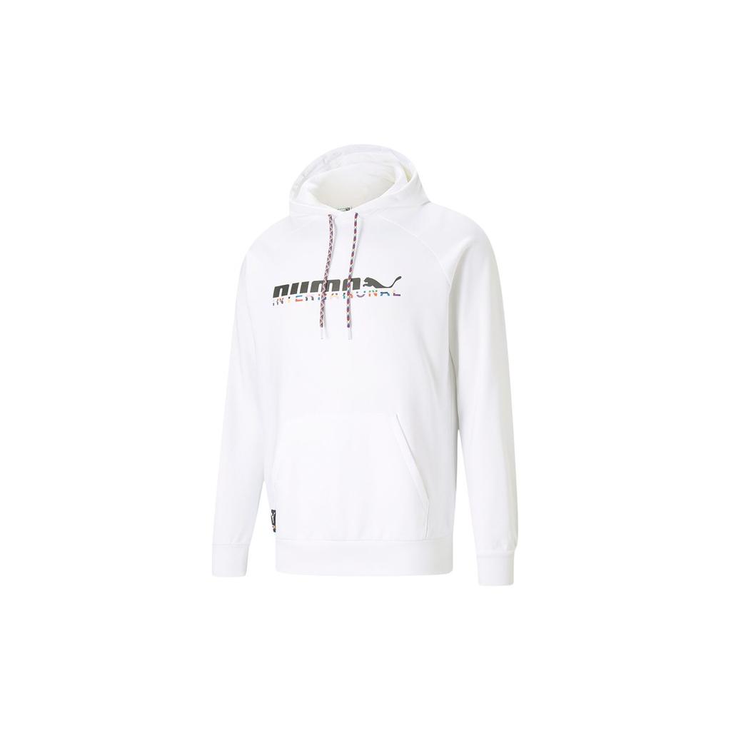 Puma Sweatshirts Men's White Hooded Moderate Regular 531329-02