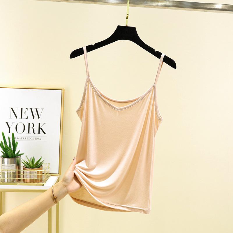 Canottiera da Donna in Modal con Spalline Sottili - Estiva Sottile da Indossare Sotto/Senza Maniche, Taglie Forti Vestibilità Larga per un Effetto Snellente