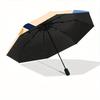 1 pièce Parapluie Automatique Ouverture/Fermeture pour Chiot Animal de Compagnie, Structure Robuste en Fer, Parapluie de Voyage Compact - Cadeau Parfait pour Femmes, Hommes, Anniversaires075