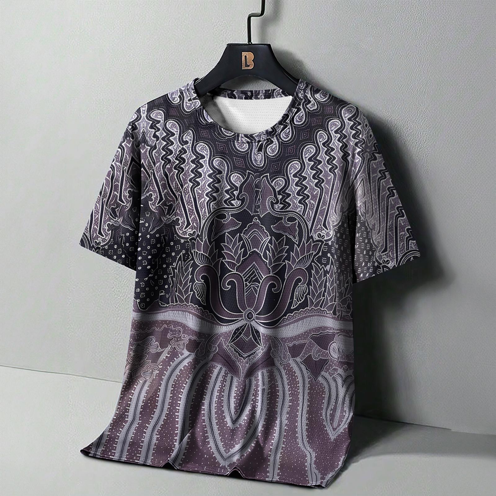 

Винтажная мужская футболка с этническим принтом, повседневная, с коротким рукавом, летняя, с круглым вырезом, уличная, свободные футболки, топы, размер XXS-6XL M