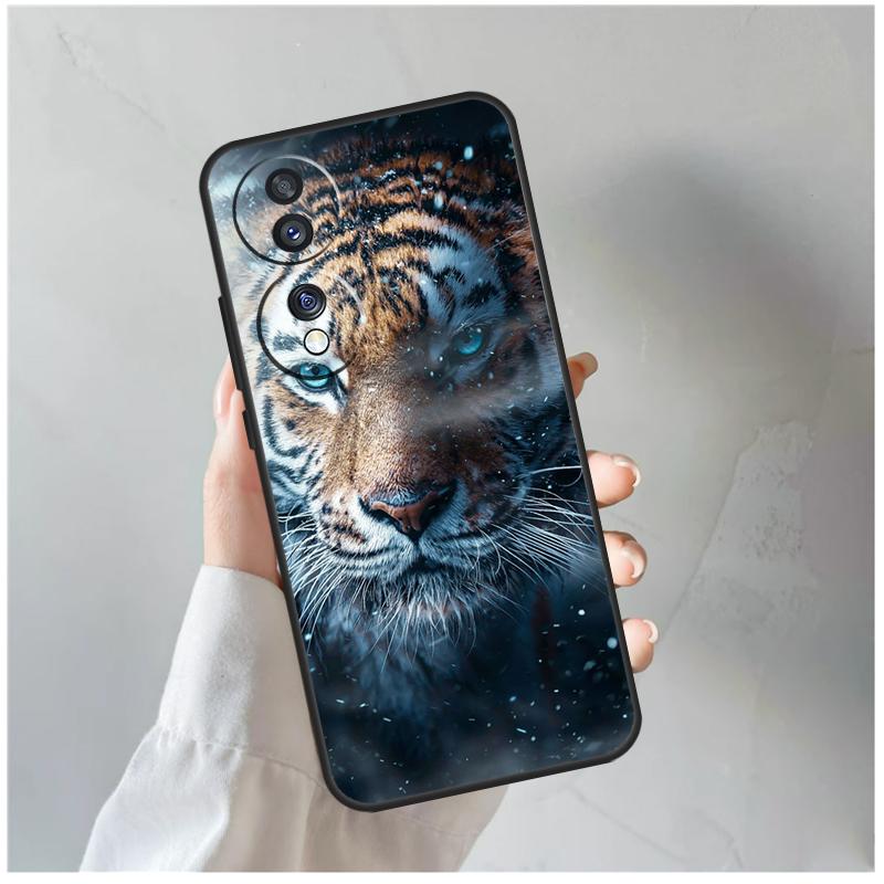 

Лицо тигра для Honor Magic 8 7 6 5 Pro Чехол для Honor 400 200 Lite 90 70 50 X8c X8b X9a X9b X9c X9d Win Honor X8c