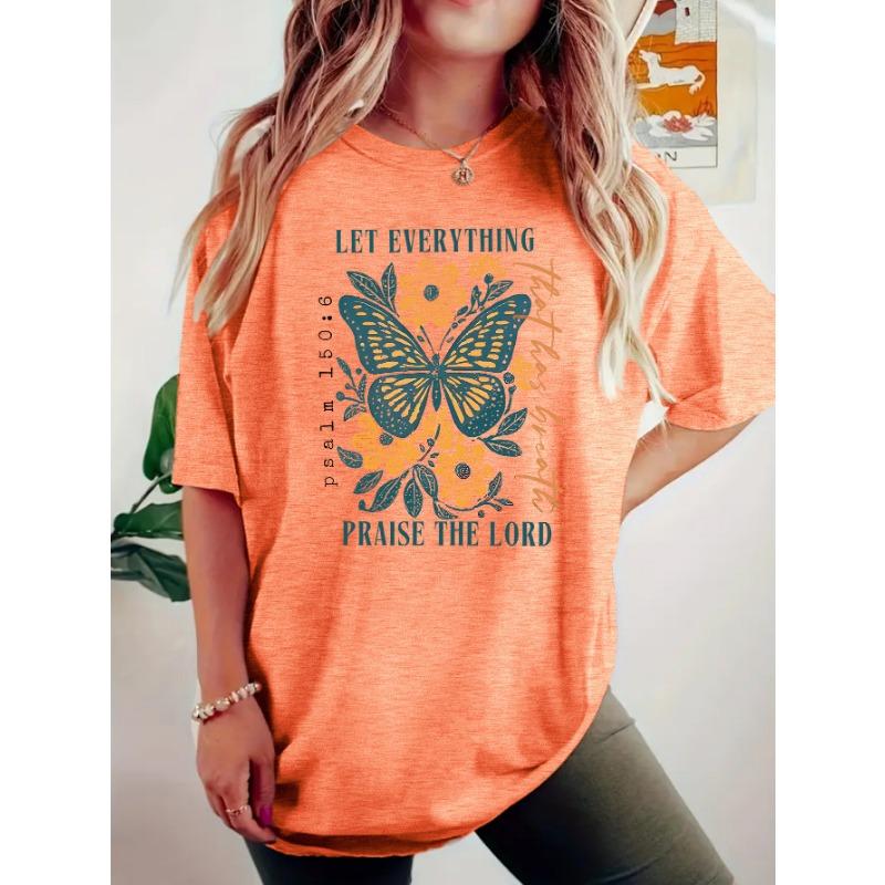 

Женская летняя футболка с круглым вырезом и принтом в стиле бохо L оранжевый