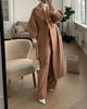 Retro European & American Lantern Sleeve Wool Coat with Large Lapel for Autumn and Winter