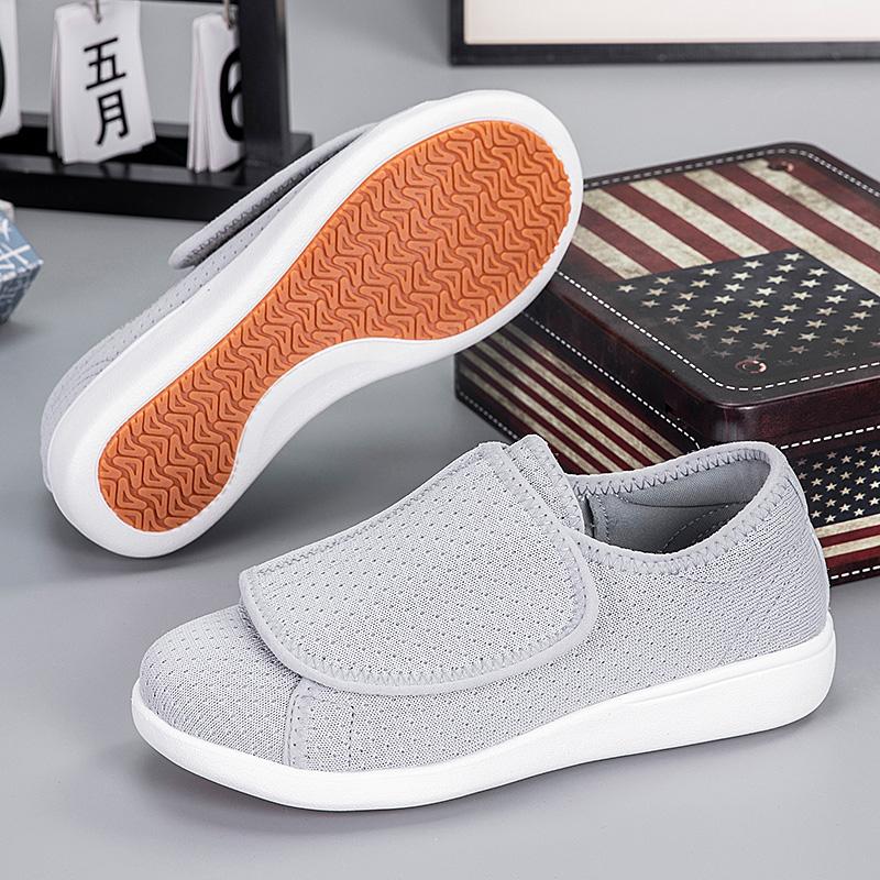 Orthopedic Diabetic Shoes for Wide Feet with Adjustable Closure Lightweight Edema Sneakers with High Arch Support for Elderly