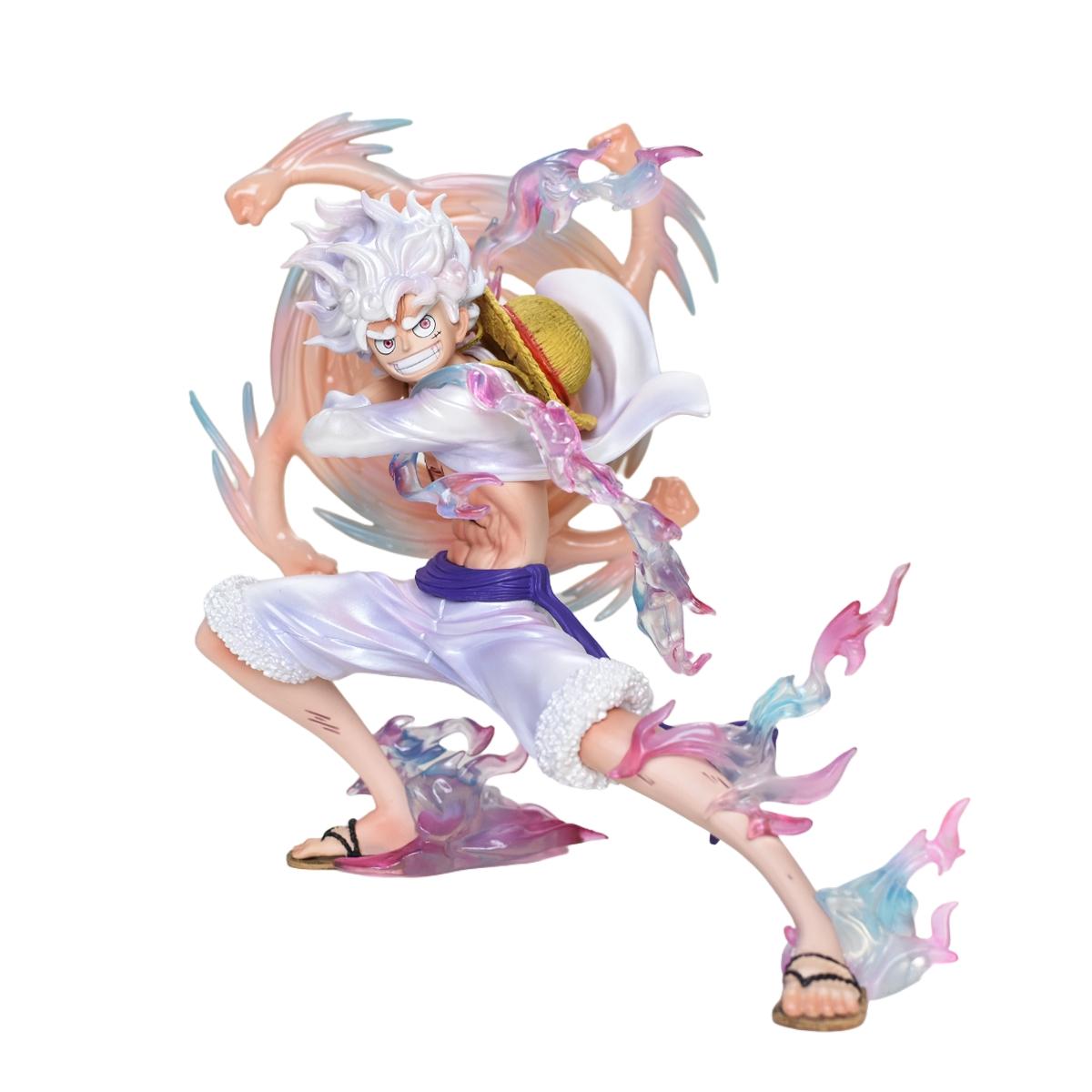 19 см/7,48 дюйма Аниме One Piece Фигурка Луффи Gear 5 Луффи Фигурка на шарнирах Коллекционная модель Игрушка Подарок
