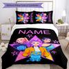 3pcs KPop Demon Hunters51 Cover Set - Personalized Name, HD Printed Bedding with 1 Cover and 2 Pillowcases - Perfect for Home Decor, Easy Care