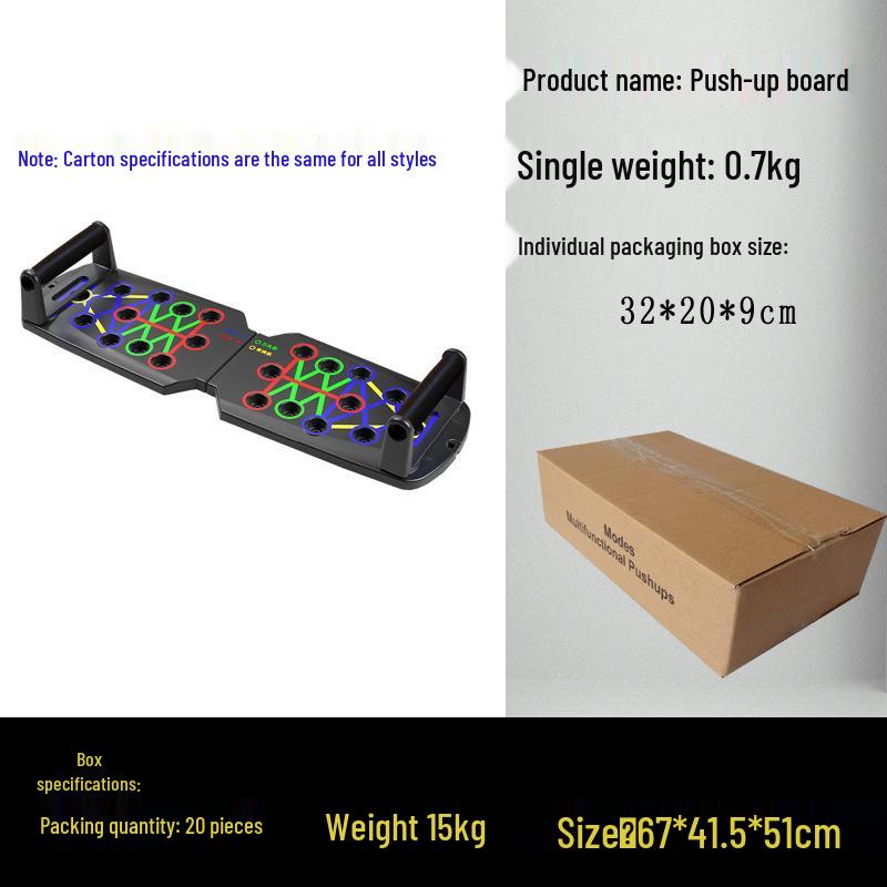 Multifunctional Chest & Muscle Training Board with Push-Up & Dips Stand