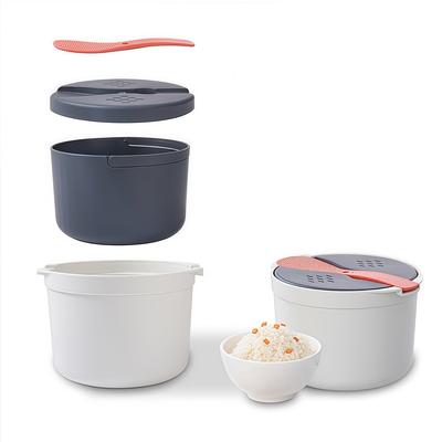 Panela de Arroz para Micro-ondas Economizadora de Espaço para Cozinhas Pequenas, Dormitórios, RVs e Uso no Escritório