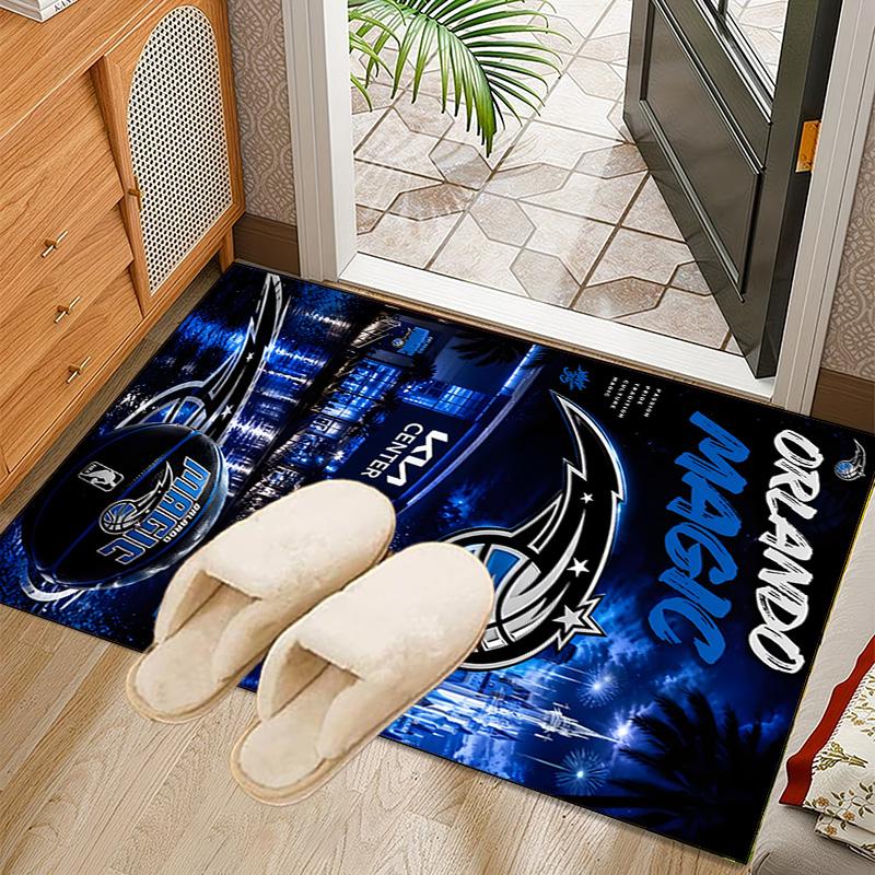 Orlando basketball Rug Office Carpet Non-Slip Mat, Chair Rug Floor Covering for Gaming, Bedroom, Living Room , Home Decor Christmas Gift