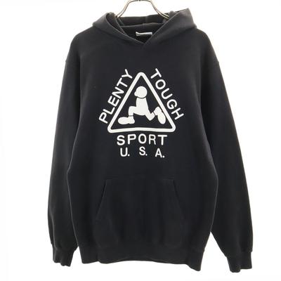 PLENTY TOUGH SPORT 90s Made In USA Old Long Sleeve Parker S Black Series Men's Used