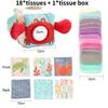 Cotton Crab Tissue Box With Sensory Toys For Kids Handeye Coordination And Cognitive Development